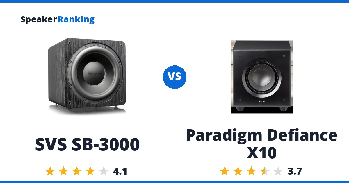 SVS SB-3000 vs Paradigm Defiance X10