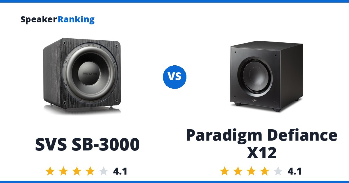 SVS SB-3000 vs Paradigm Defiance X12