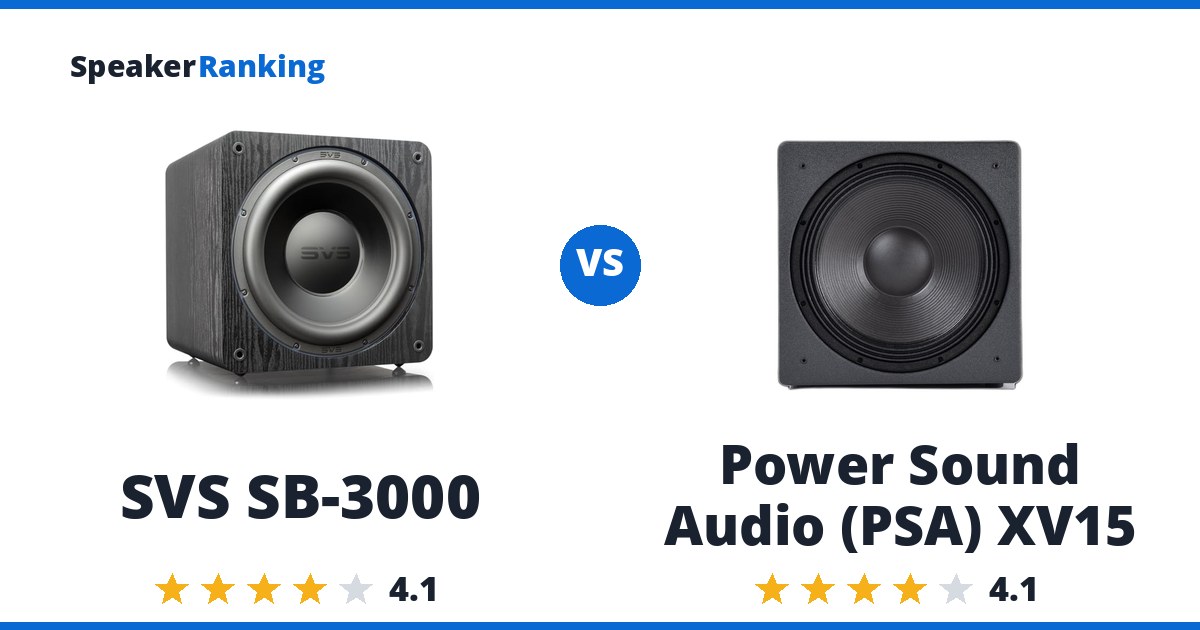 SVS SB-3000 vs Power Sound Audio (PSA) XV15