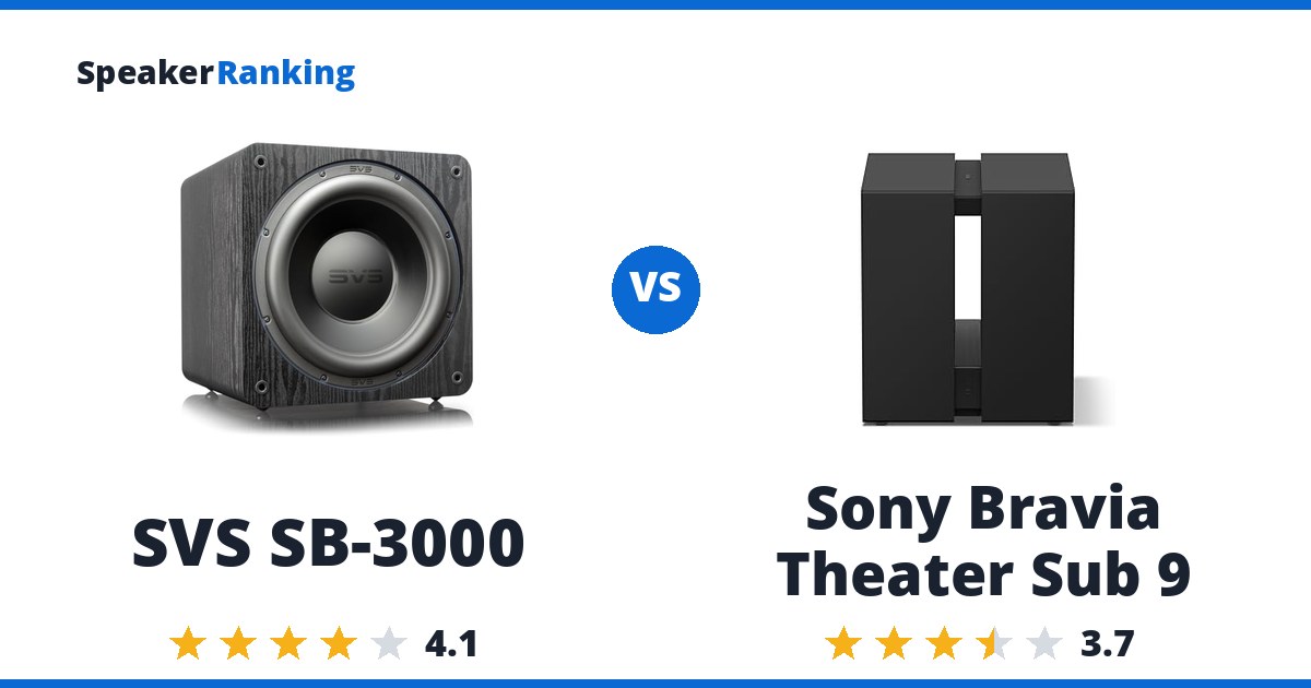 SVS SB-3000 vs Sony Bravia Theater Sub 9