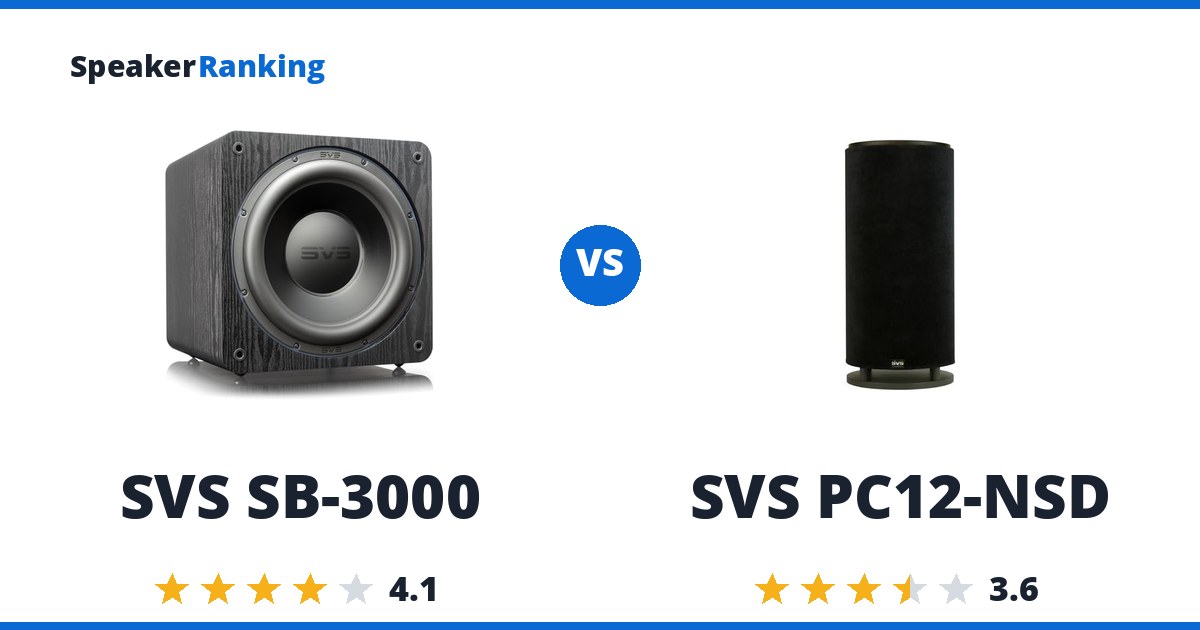 SVS SB-3000 vs SVS PC12-NSD