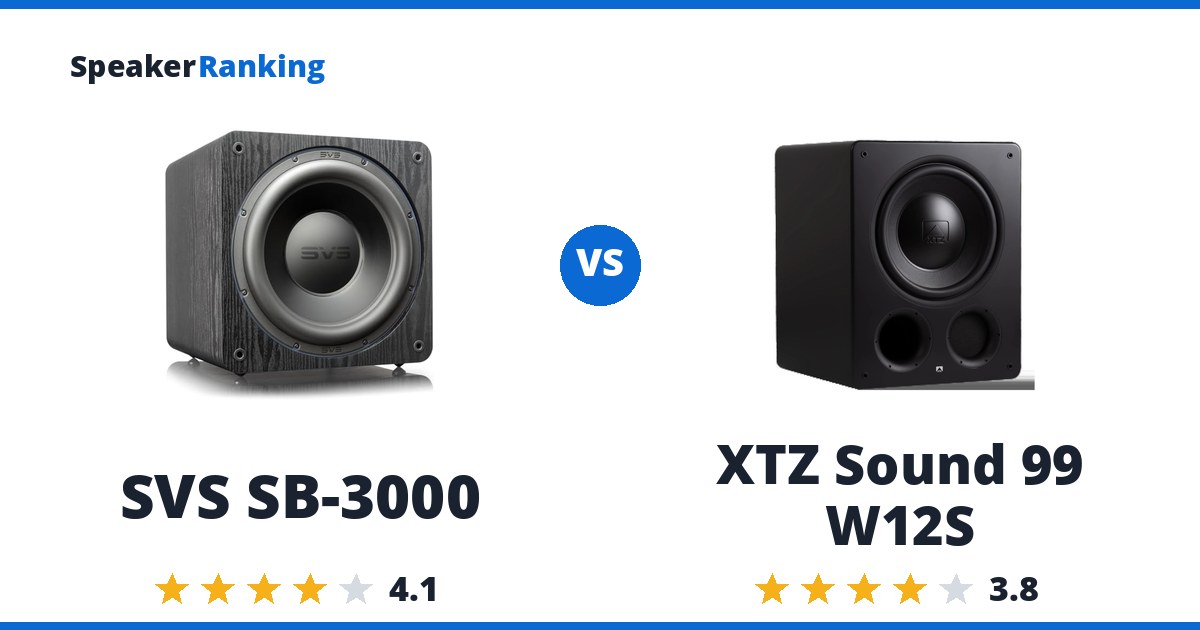 SVS SB-3000 vs XTZ Sound 99 W12S