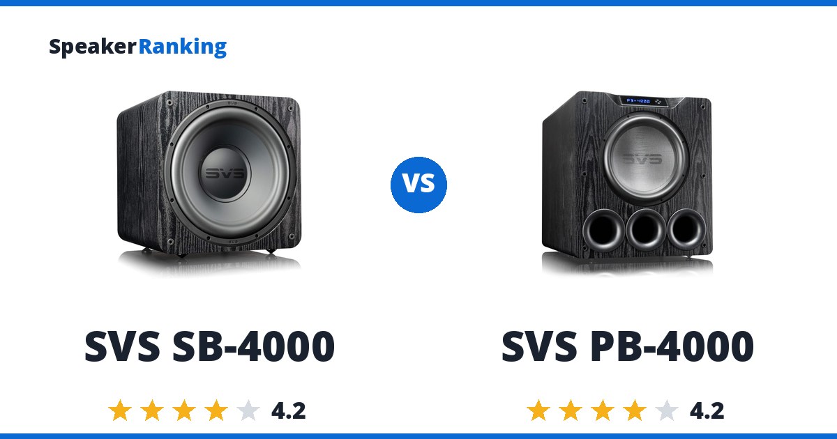 SVS SB-4000 vs SVS PB-4000