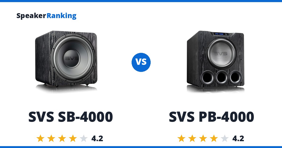 SVS SB-4000 vs SVS PB-4000