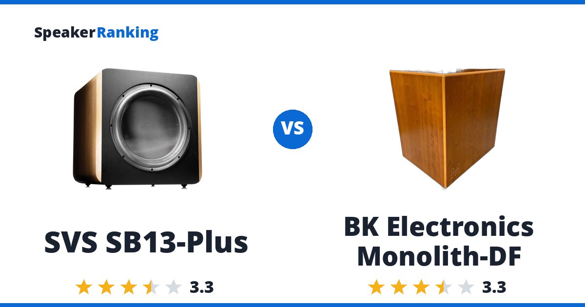 SVS SB13-Plus vs BK Electronics Monolith-DF