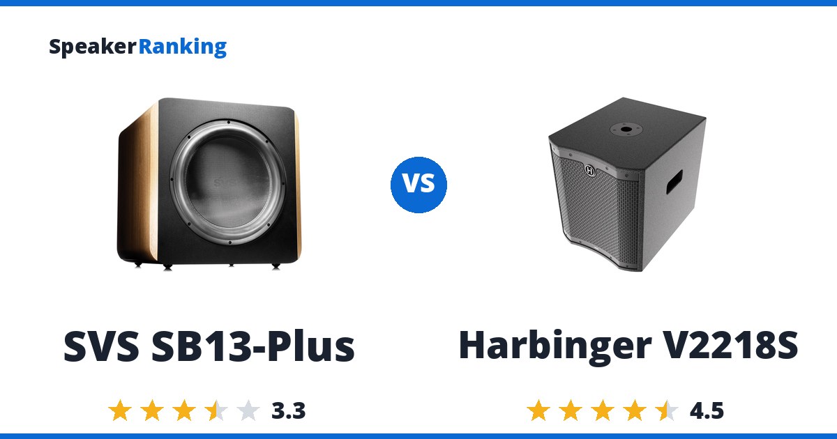 SVS SB13-Plus vs Harbinger V2218S