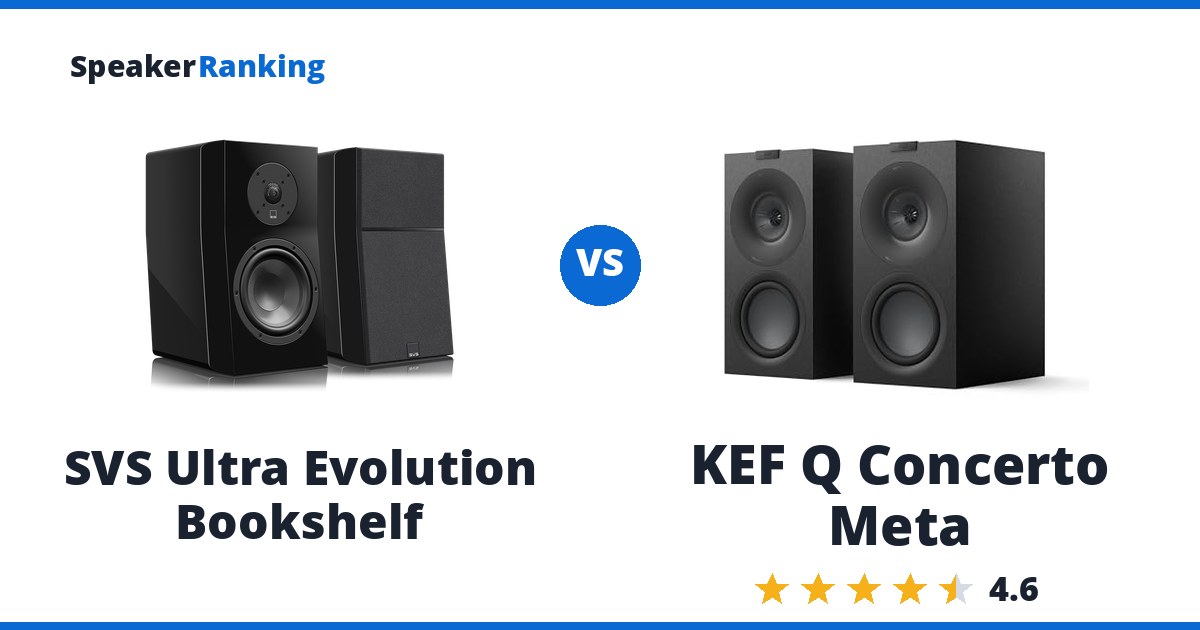 SVS Ultra Evolution Bookshelf vs KEF Q Concerto Meta