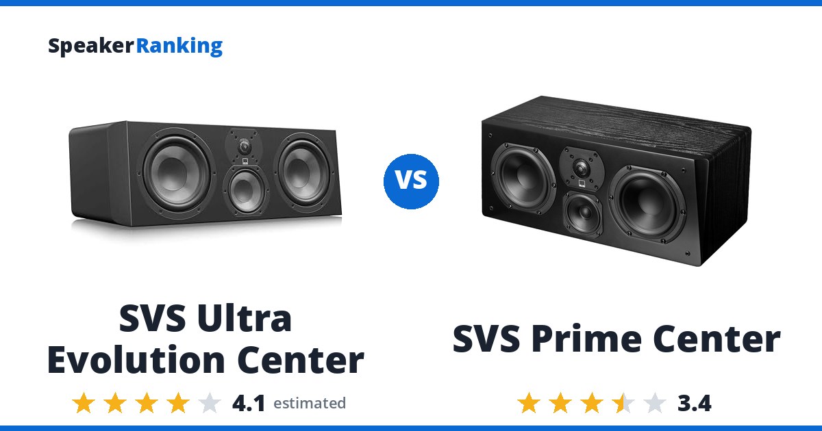 SVS Ultra Evolution Center vs SVS Prime Center