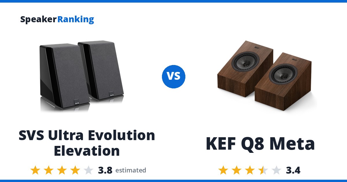 SVS Ultra Evolution Elevation vs KEF Q8 Meta