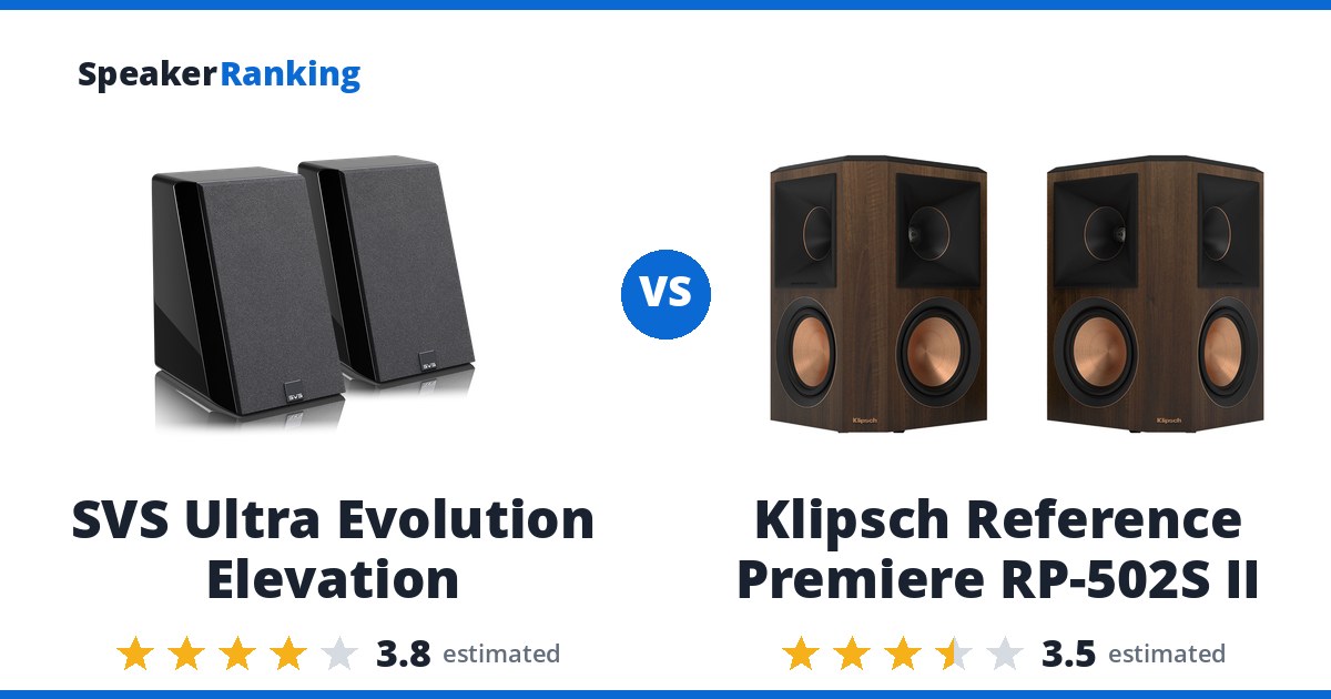 SVS Ultra Evolution Elevation vs Klipsch Reference Premiere RP-502S II