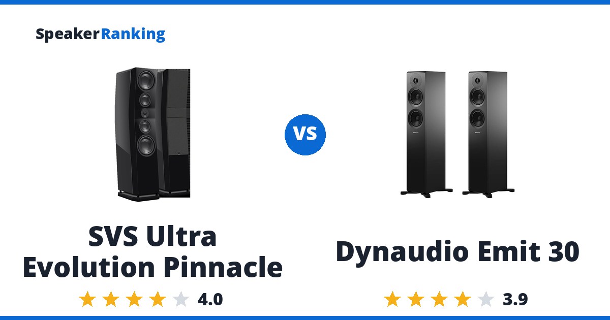 SVS Ultra Evolution Pinnacle vs Dynaudio Emit 30