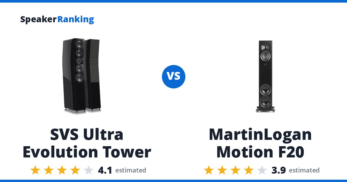 SVS Ultra Evolution Tower vs MartinLogan Motion F20