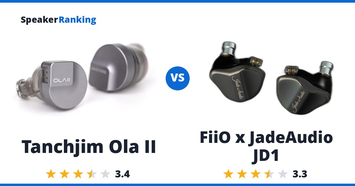 Tanchjim Ola II vs FiiO x JadeAudio JD1
