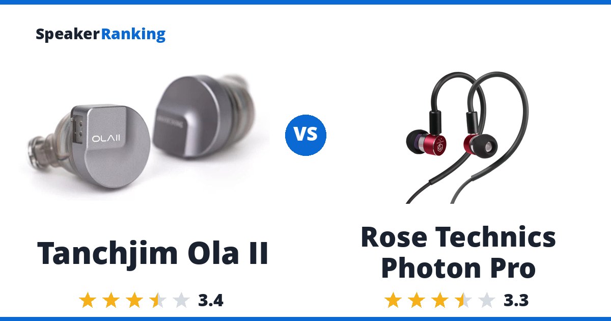 Tanchjim Ola II vs Rose Technics Photon Pro