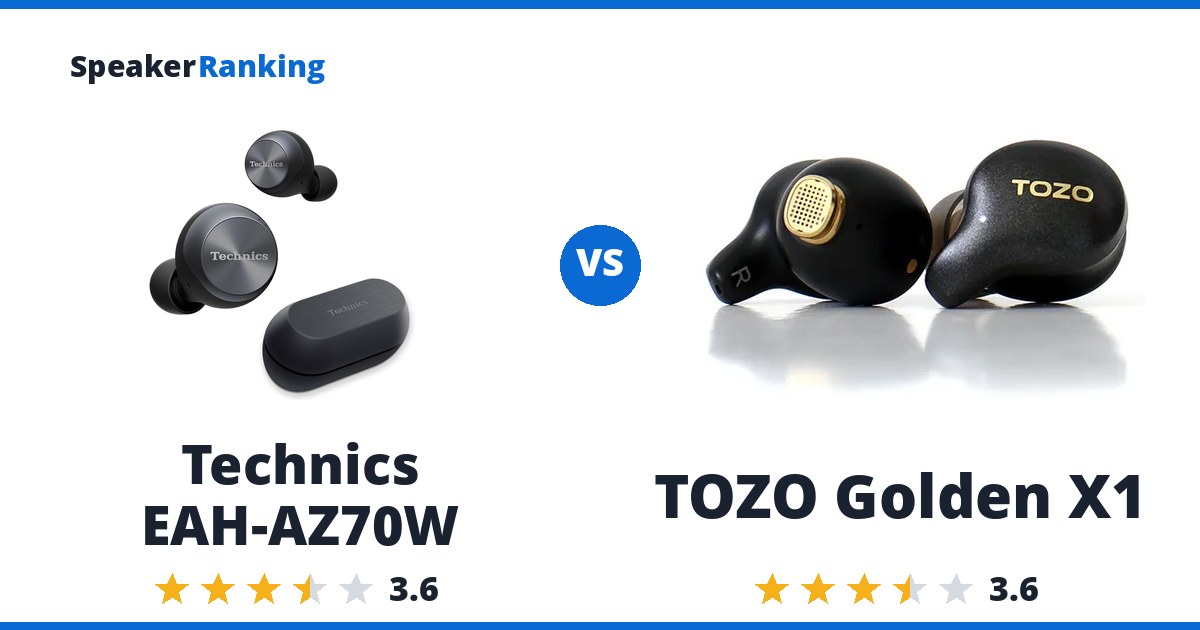 Technics EAH-AZ70W vs TOZO Golden X1