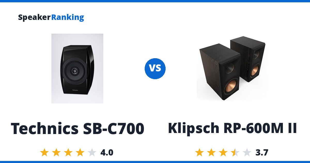 Technics SB-C700 vs Klipsch RP-600M II