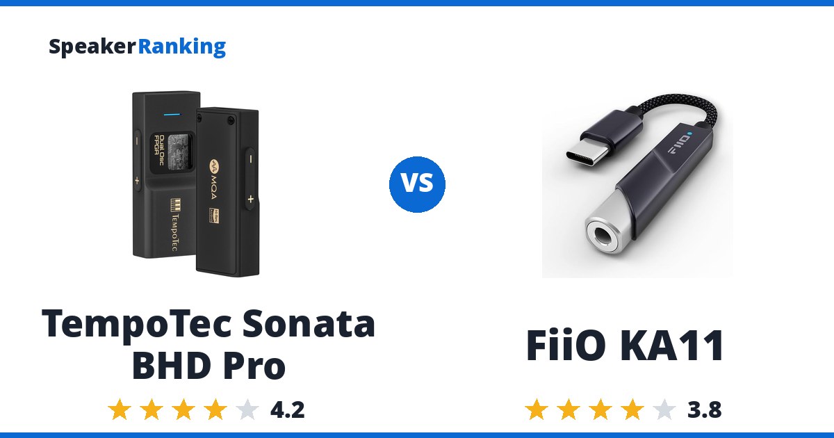 TempoTec Sonata BHD Pro vs FiiO KA11