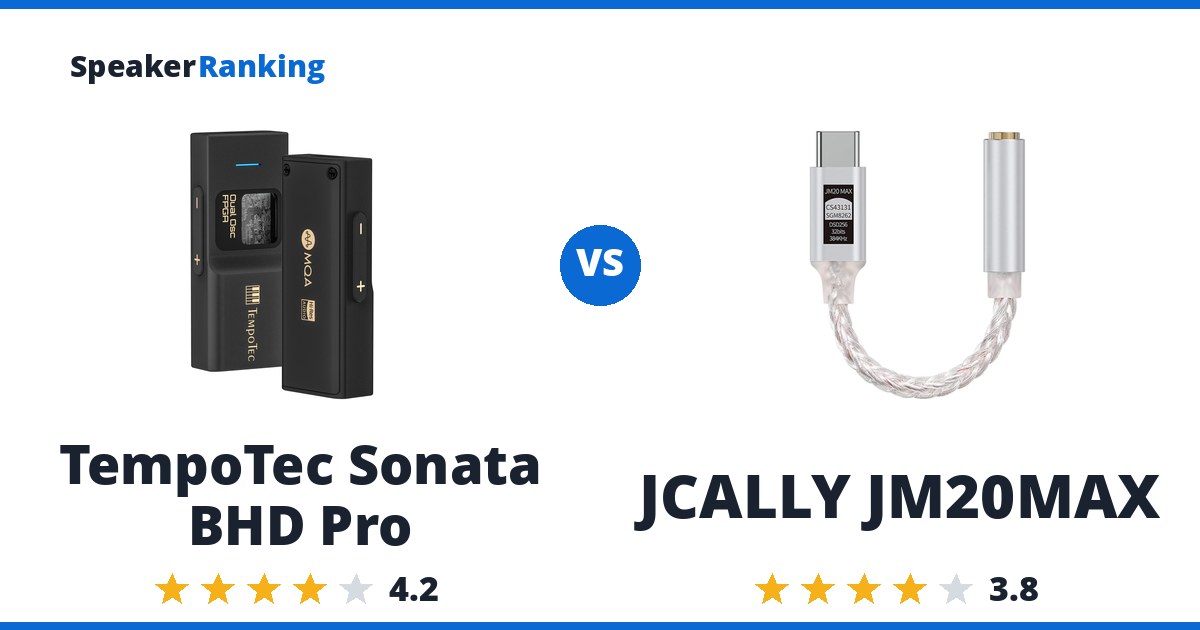 TempoTec Sonata BHD Pro vs JCALLY JM20MAX
