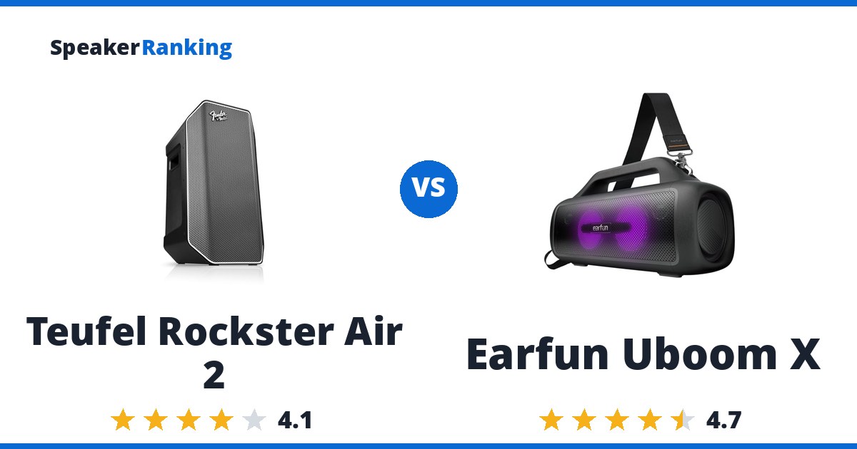 Teufel Rockster Air 2 vs Earfun Uboom X