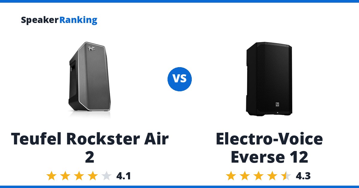 Teufel Rockster Air 2 vs Electro-Voice Everse 12