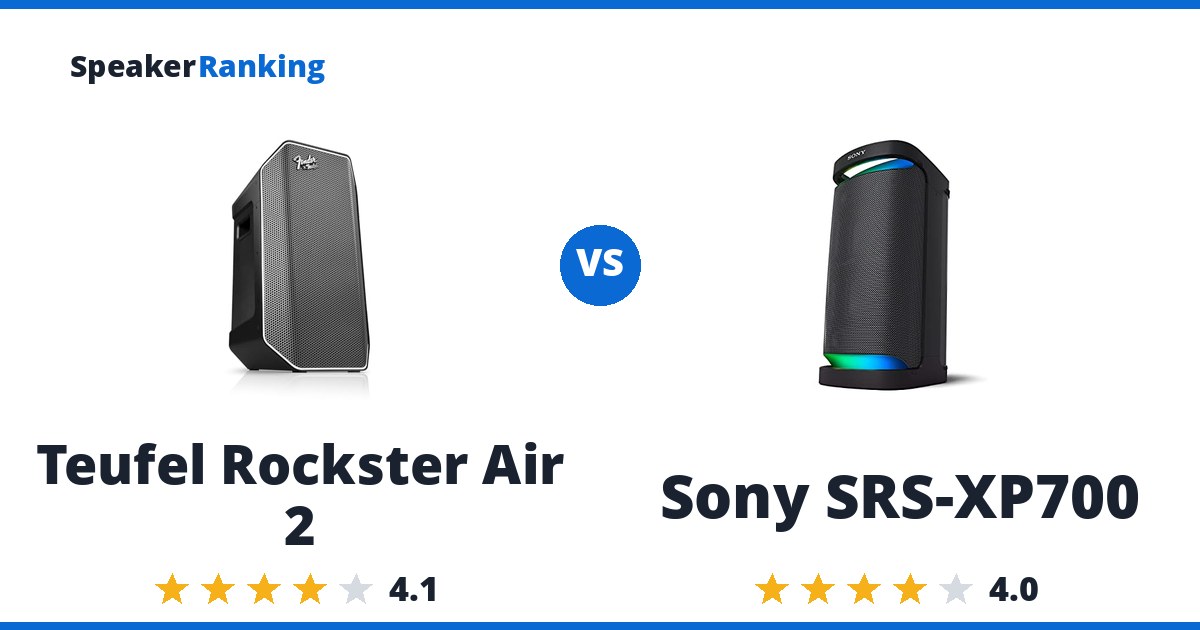 Teufel Rockster Air 2 vs Sony SRS-XP700