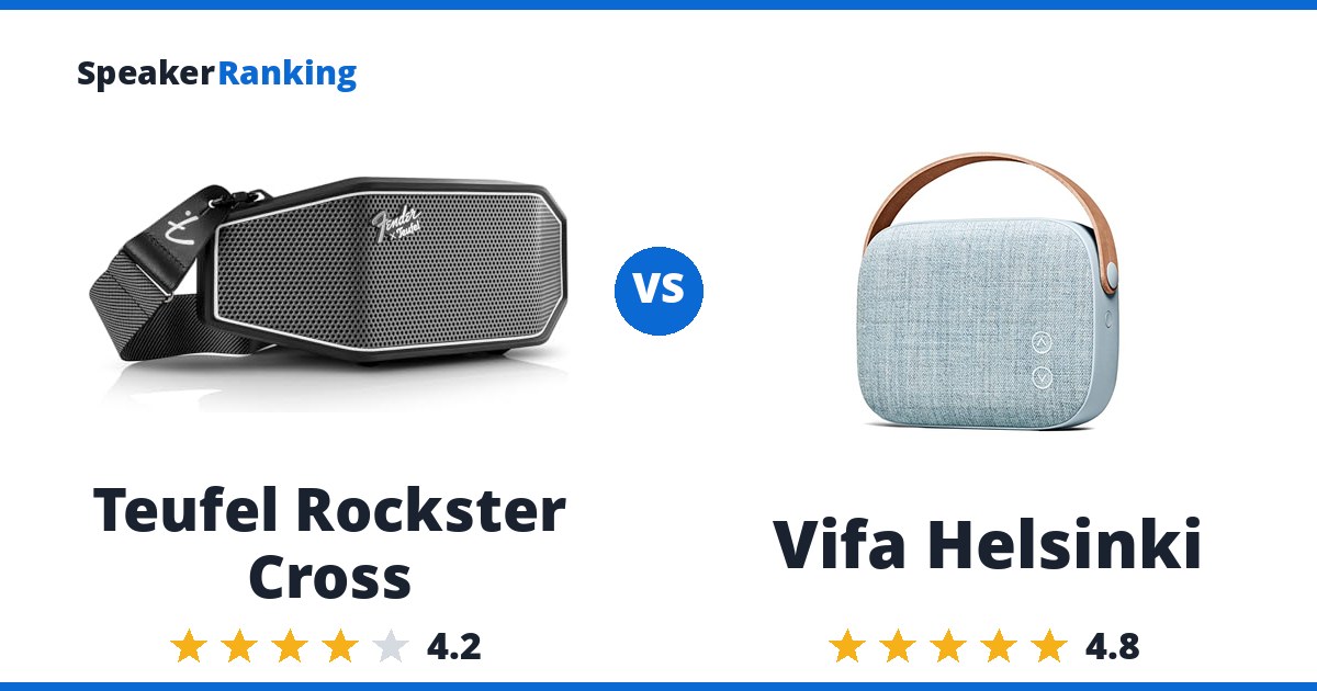 Teufel Rockster Cross vs Vifa Helsinki