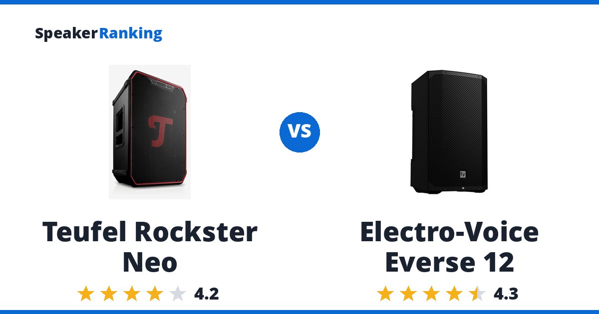 Teufel Rockster Neo vs Electro-Voice Everse 12