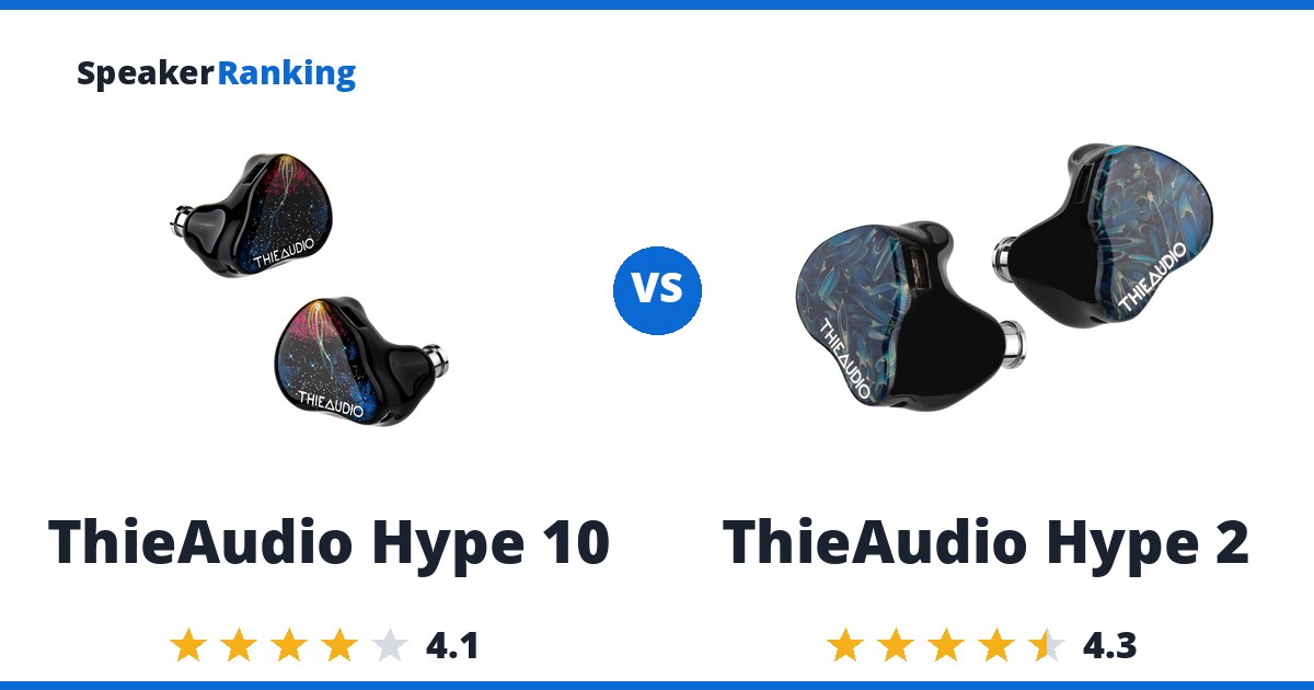 ThieAudio Hype 10 vs ThieAudio Hype 2