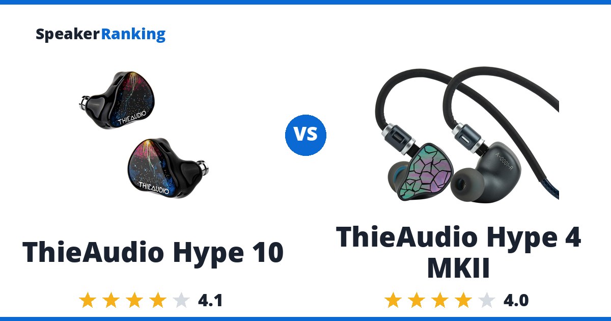 ThieAudio Hype 10 vs ThieAudio Hype 4 MKII