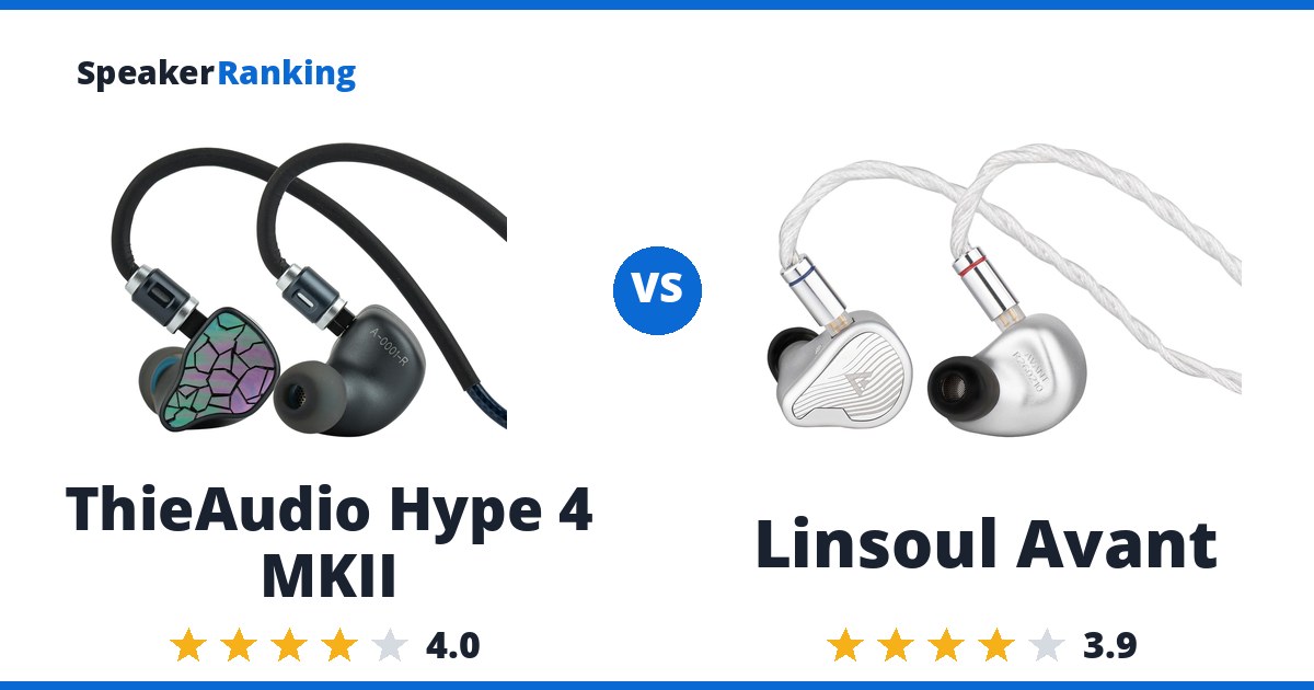 ThieAudio Hype 4 MKII vs Linsoul Avant