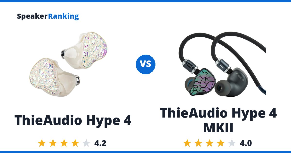 ThieAudio Hype 4 vs ThieAudio Hype 4 MKII