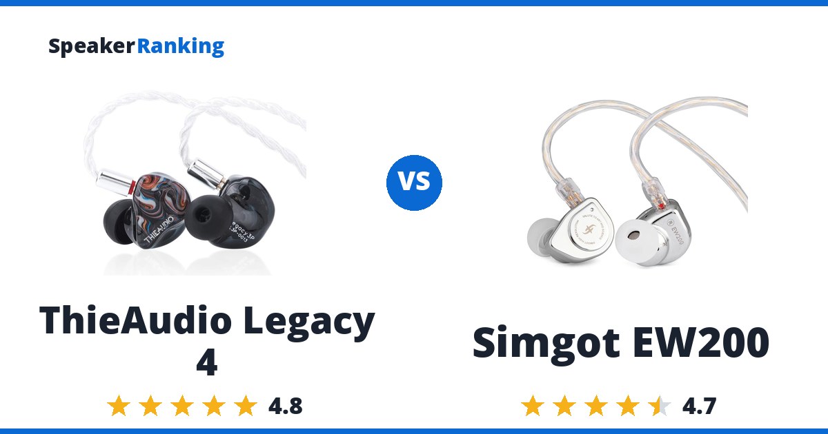ThieAudio Legacy 4 vs Simgot EW200