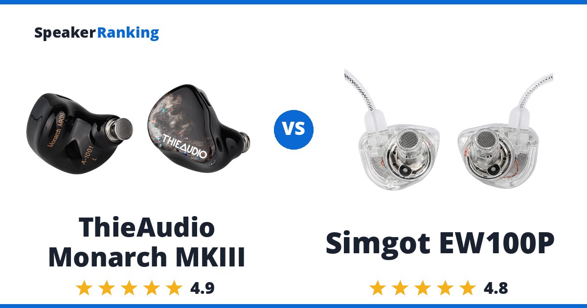 ThieAudio Monarch MKIII vs Simgot EW100P