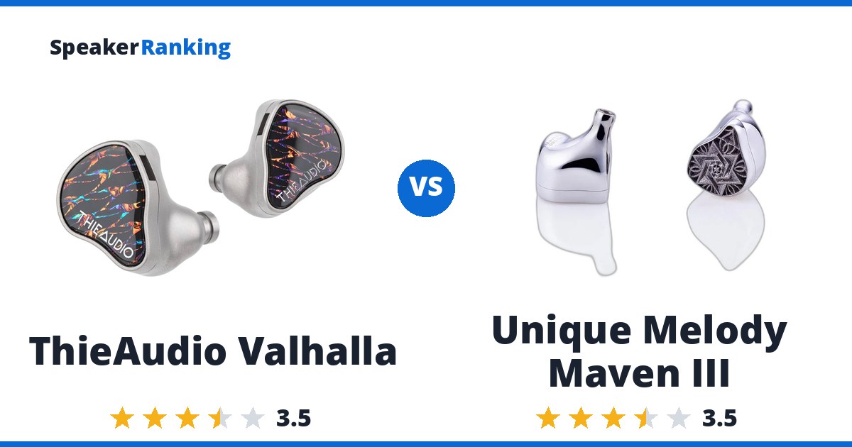 ThieAudio Valhalla vs Unique Melody Maven III