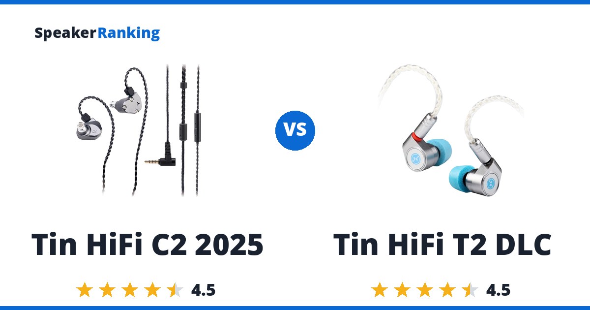 Tin HiFi C2 2025 vs Tin HiFi T2 DLC