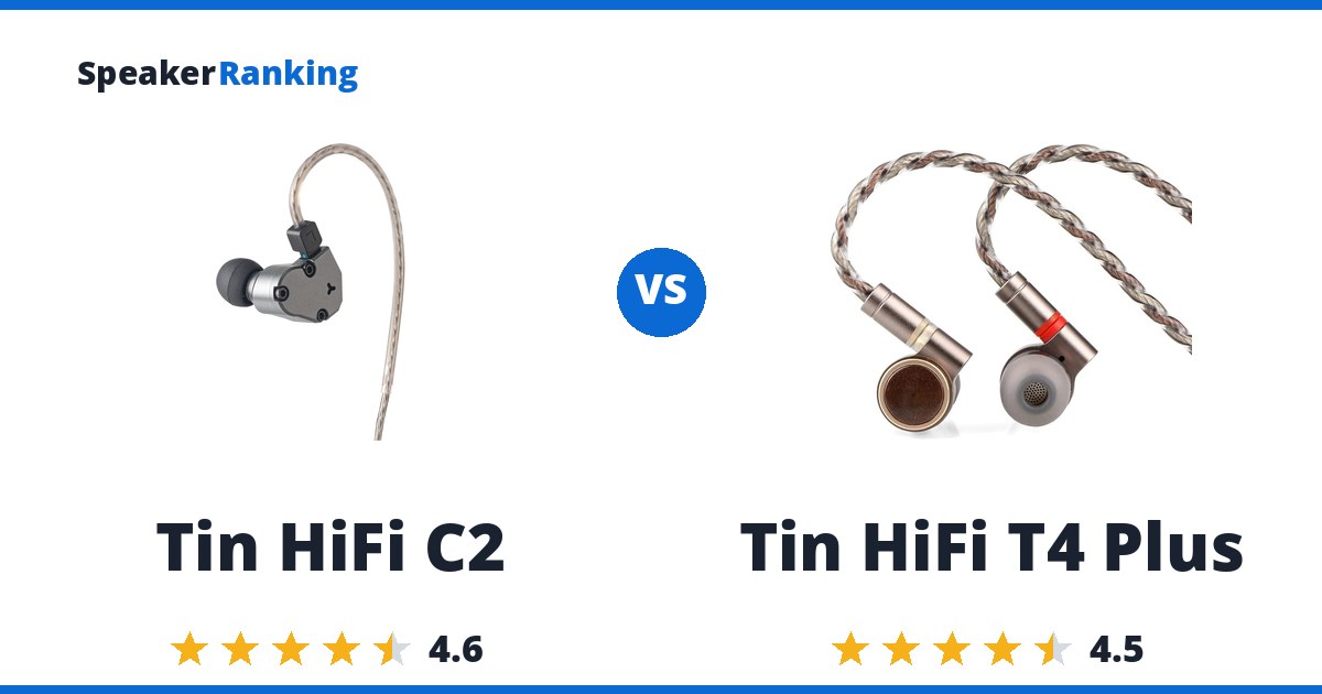 Tin HiFi C2 vs Tin HiFi T4 Plus