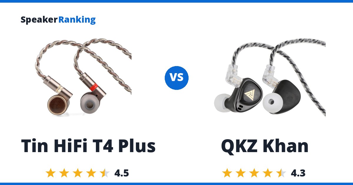 Tin HiFi T4 Plus vs QKZ Khan