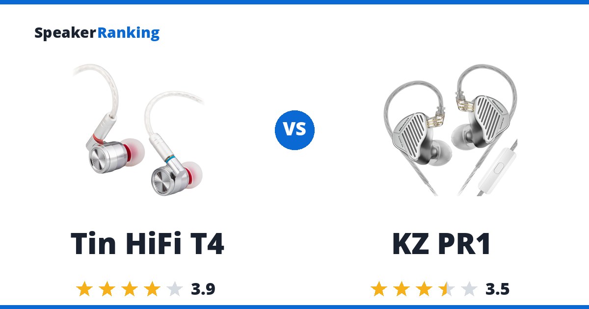 Tin HiFi T4 vs KZ PR1