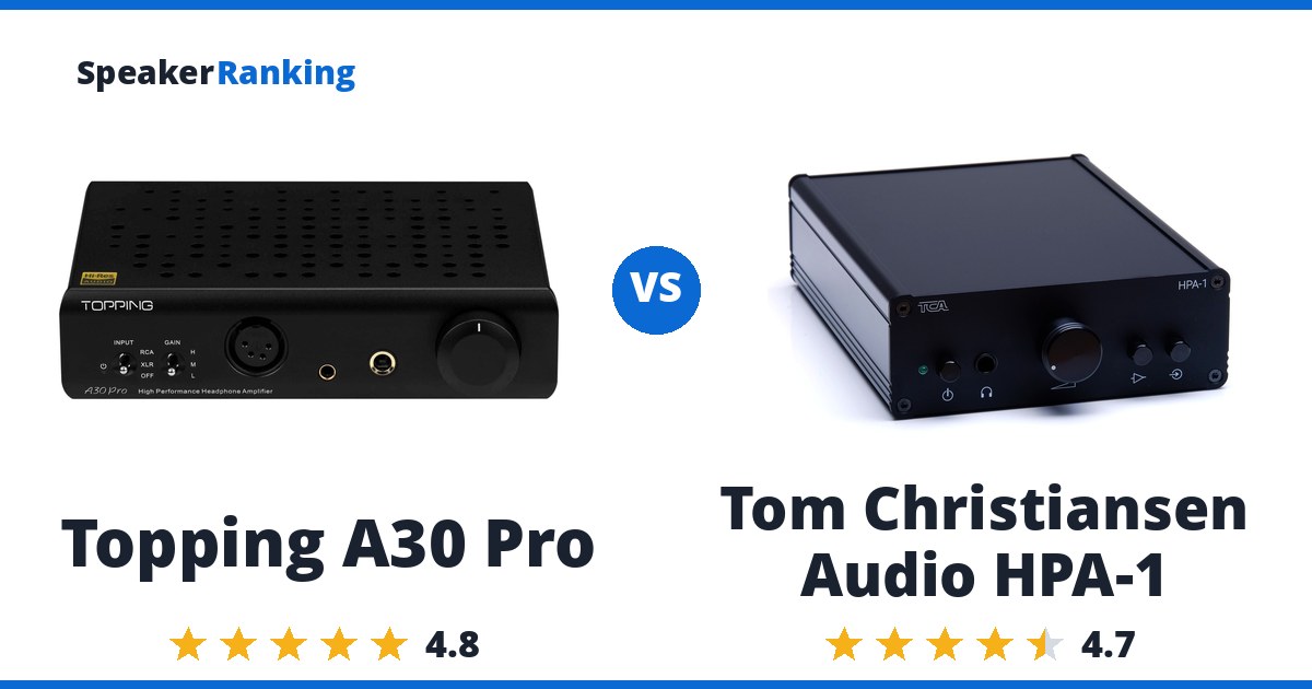Topping A30 Pro vs Tom Christiansen Audio HPA-1