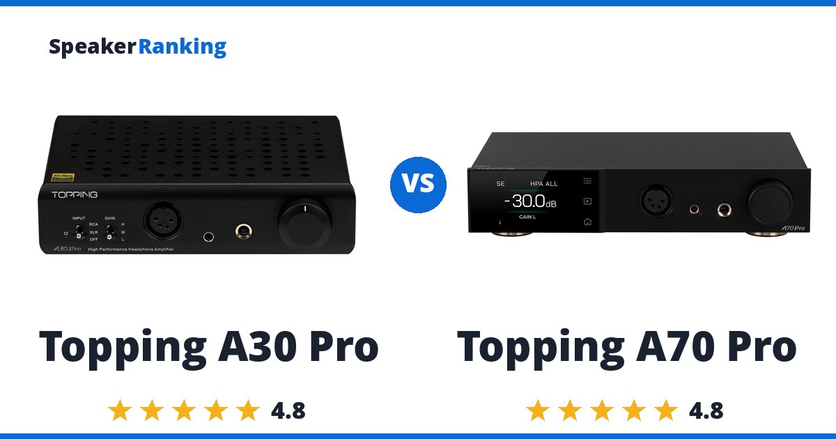 Topping A30 Pro vs Topping A70 Pro