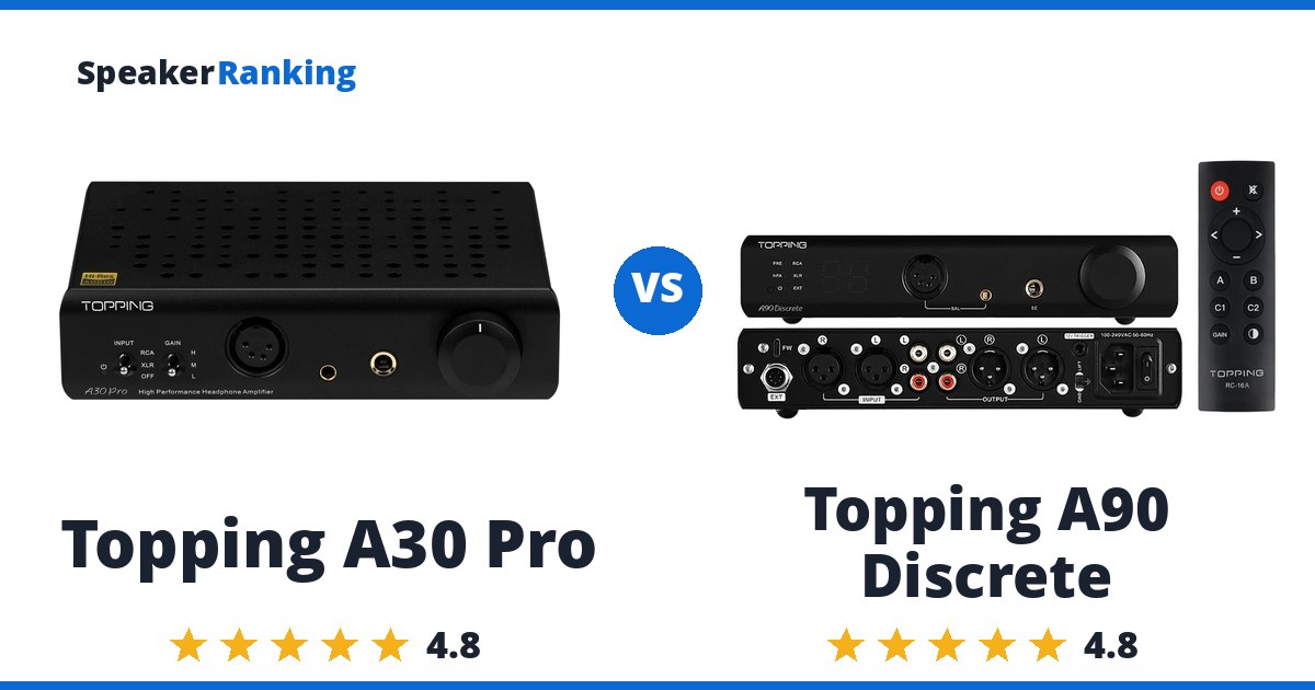 Topping A30 Pro vs Topping A90 Discrete