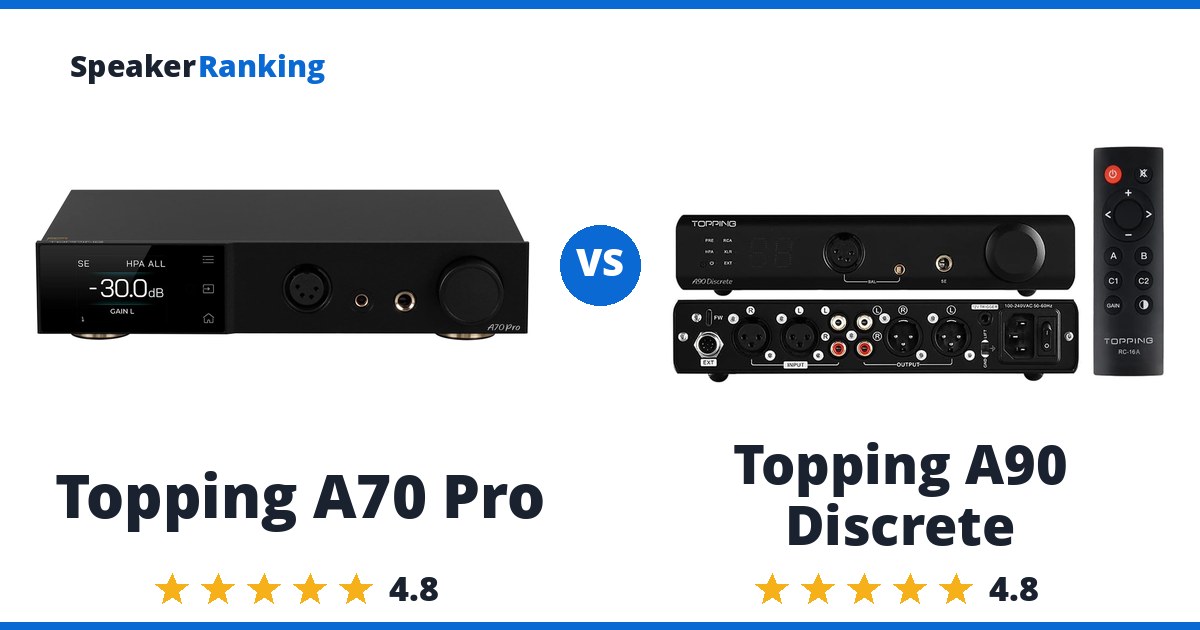 Topping A70 Pro vs Topping A90 Discrete