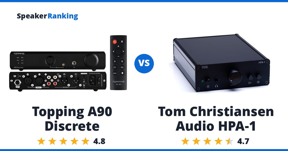 Topping A90 Discrete vs Tom Christiansen Audio HPA-1