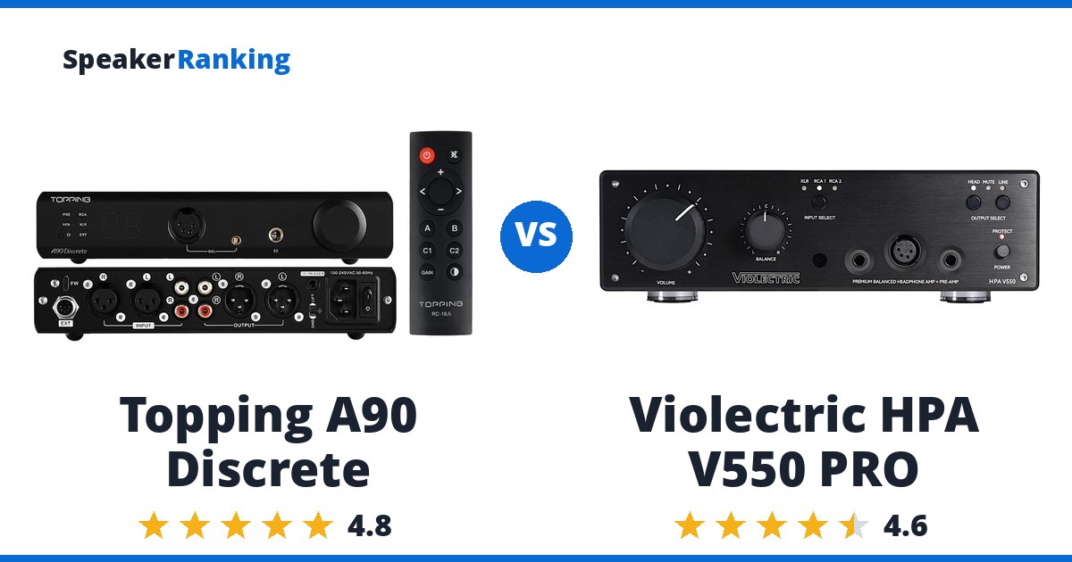 Topping A90 Discrete vs Violectric HPA V550 PRO