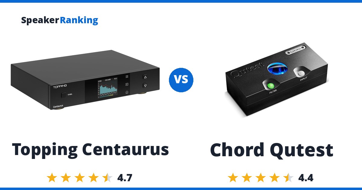 Topping Centaurus vs Chord Qutest