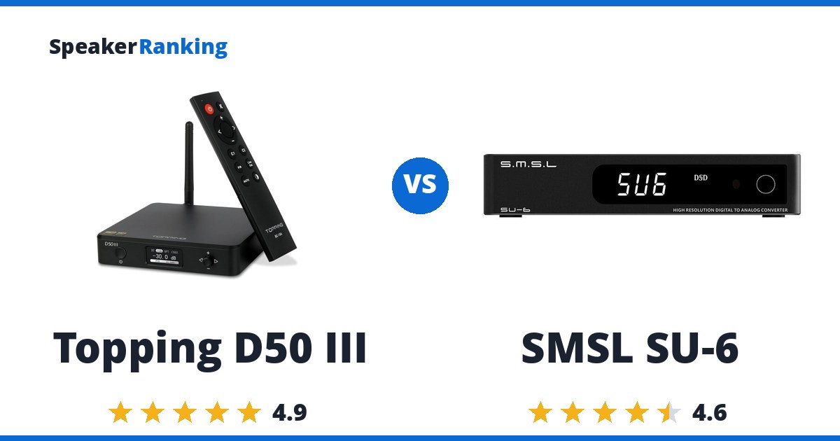 Topping D50 III vs SMSL SU-6