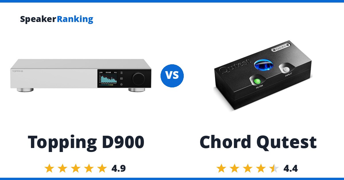 Topping D900 vs Chord Qutest