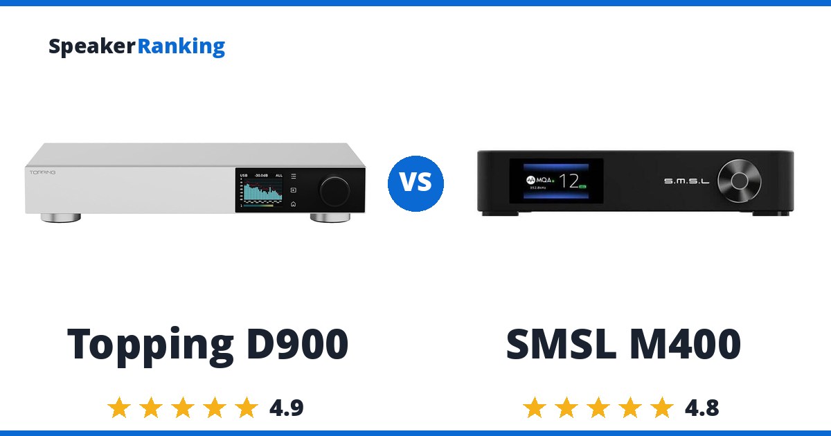 Topping D900 vs SMSL M400