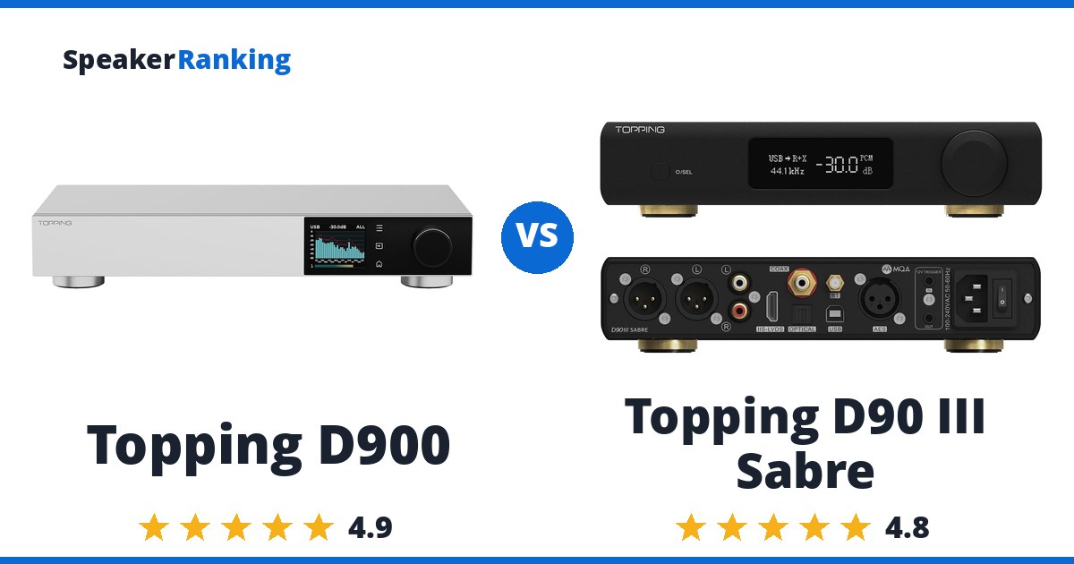 Topping D900 vs Topping D90 III Sabre