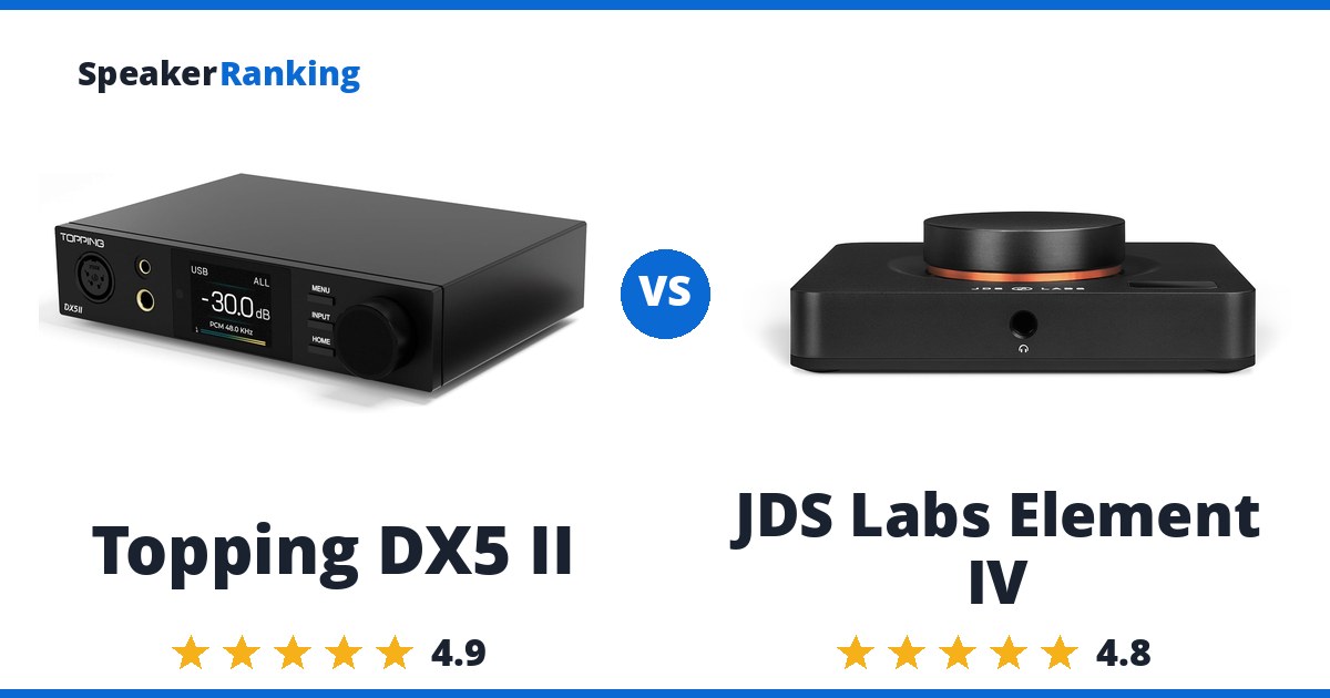 Topping DX5 II vs JDS Labs Element IV